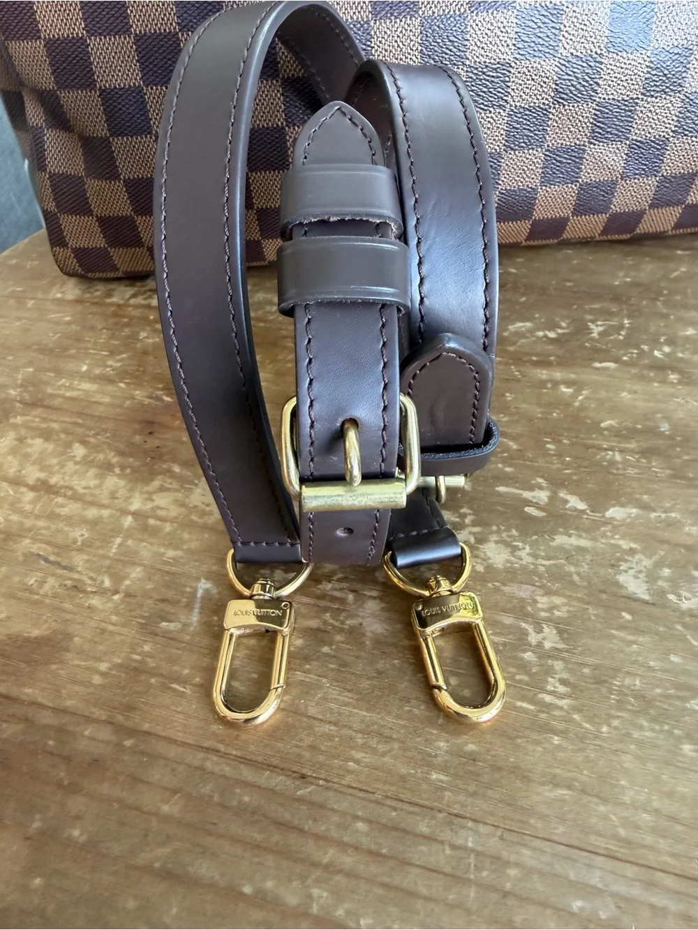 Louis Vuitton Speedy 30B Bandouliere in Damier Ebene